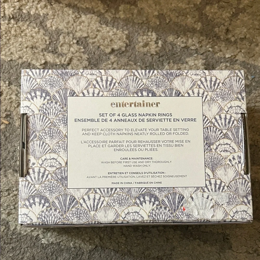 Shell Napkin Rings Set - Picture 2 of 2